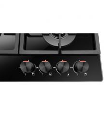 Hansa Комплект духовка электрическая + поверхность газовая на стекле), черный