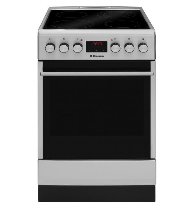 Hansa Плита электрическая стеклокерамическая, 65л, 50x60см, дисплей, конвекция, нерж