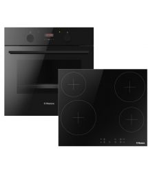 Hansa Комплект (духовка электрическая + поверхность стеклокерамическая), черный