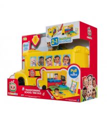 CoComelon Игровой набор Vehicle Школьный автобус трансформер, свет, звук