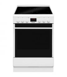 Hansa Плита электрическая стеклокерамическая, 65л, 50x60см, дисплей, конвекция, белый