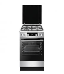 Hansa Плита комби, 65л, 50x60см, дисплей, конвекция, чугун, нерж