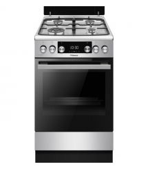 Hansa Плита комби, 65л, 50x60см, дисплей, конвекция, чугун, нерж