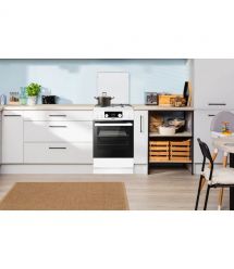 Hansa Плита комби, 65л, 50x60см, дисплей, конвекция, чугун, белый