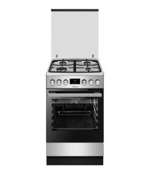 Hansa Плита комби, 65л, 50x60см, дисплей, конвекция, чугун, нерж