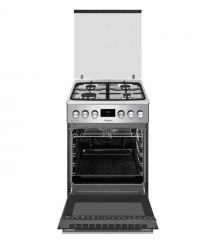 Hansa Плита комби, 65л, 50x60см, дисплей, конвекция, чугун, нерж