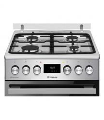 Hansa Плита комби, 65л, 50x60см, дисплей, конвекция, чугун, нерж