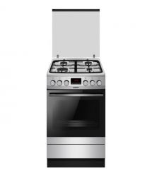 Hansa Плита комби, 62л, 50x60см, дисплей, конвекция, чугун, нерж