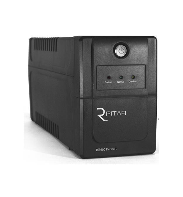 ИБП Ritar RTP600 (360W) Proxima-L, LED, AVR, 2st, 2xSCHUKO socket, 1x12V7Ah, plastik Case ( ) Q4