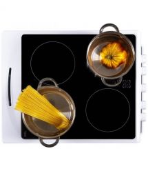 Hansa Плита электрическая стеклокерамическая, 68л, 50x60см, белый