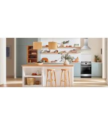 Hansa Плита комби, 65л, 60x60см, дисплей, конвекция, чугун, нерж
