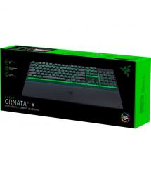 Razer Клавиатура мембранная Ornata V3 X 104key, USB-A, EN/UK, RGB, чёрный