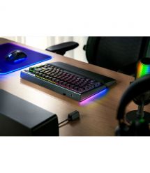 Razer Клавиатура механическая BlackWidow V4 Pro 75%, 81key, Mechanical Switches Gen-3, USB-A/WL/BT, EN, RGB, чёрный