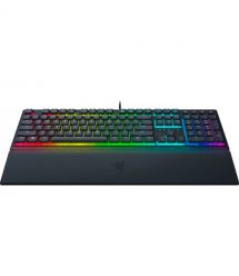 Razer Клавиатура механическая Ornata V3 104key, Mecha-Membrane Switch, USB-A, EN/UK, RGB, чёрный