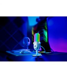 Razer Микрофон геймерский Seiren V3 Chroma, Uni, RGB, USB-A, 2м, белый