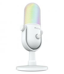 Razer Микрофон геймерский Seiren V3 Chroma, Uni, RGB, USB-A, 2м, белый