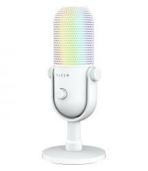 Razer Микрофон геймерский Seiren V3 Chroma, Uni, RGB, USB-A, 2м, белый