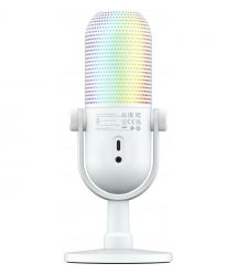 Razer Микрофон геймерский Seiren V3 Chroma, Uni, RGB, USB-A, 2м, белый