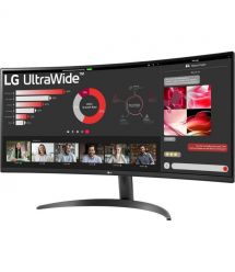 LG Монитор 34" 34WR50QK-B 2xHDMI, DP, Audio, VA, 3440x1440, 21:9, 100Hz, sRGB 99%, CURVED, FreeSync, HDR10