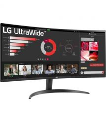LG Монитор 34" 34WR50QK-B 2xHDMI, DP, Audio, VA, 3440x1440, 21:9, 100Hz, sRGB 99%, CURVED, FreeSync, HDR10