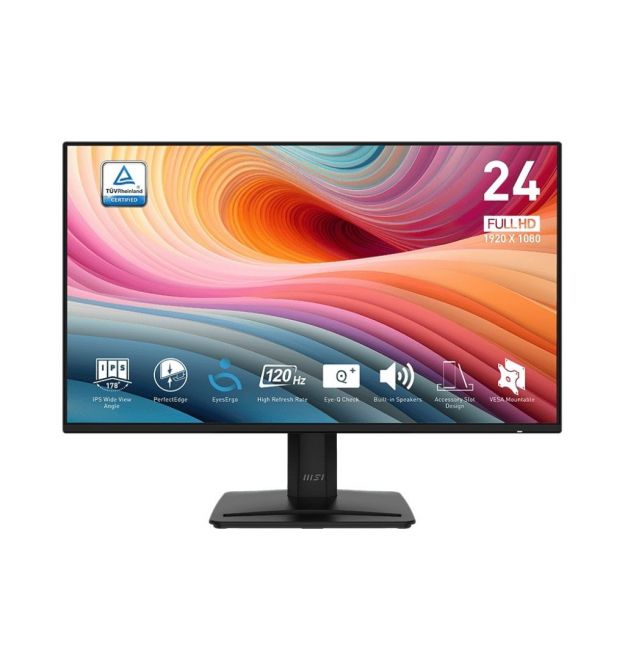 MSI Монитор 23.8" PRO MP242A-E2 D-Sub, HDMI, DP, MM, IPS, 120Hz, 1 ms, sRGB 115%, AdaptiveSync