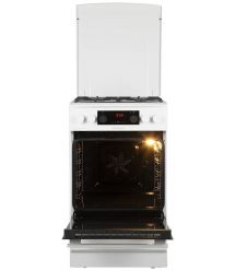 Hansa Плита комби, 65л, 50x60см, дисплей, конвекция, чугун, белый