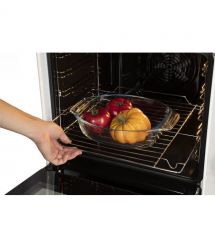 Hansa Плита комби, 65л, 50x60см, дисплей, конвекция, чугун, белый