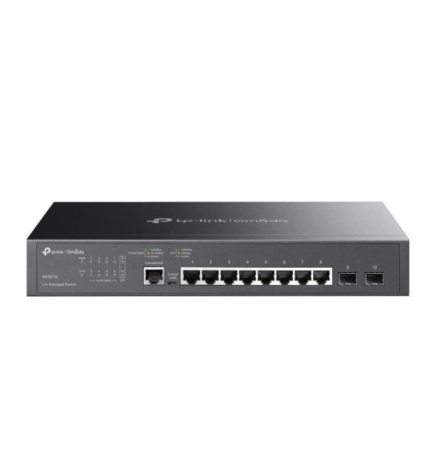 TP-Link Коммутатор SG3210 8xGE, 2xSFP, Керований L2+