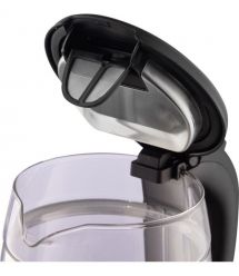 Gorenje Электрочайник 1.7л, 2,200 Вт, strix контроль, стекло, черный