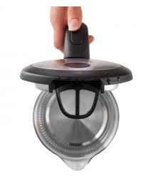 Gorenje Электрочайник 1.7л, 2,200 Вт, strix контроль, стекло, черный