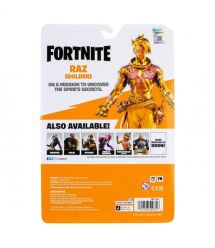 Fortnite Коллекционная фигурка Solo Mode Raz (Golden) (Ultra Limited Edition), 10см