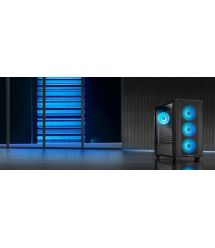 Chieftec Корпус Gaming Hunter 3, без БП, 2xUSB3.0, 1xUSB3.2 Gen2 Type-C, 4x120мм ARGB, VGA 425мм, LCS ready, TG S