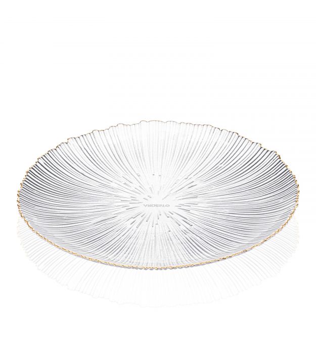 ARDESTO Тарелка Mallow, 21см, стекло, прозрачный