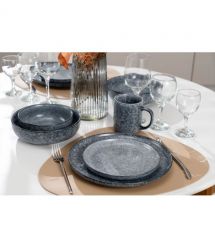 ARDESTO Салатник Loreto, 650мл, 15.5см, фарфор, серый