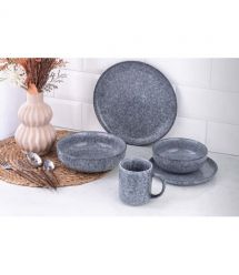 ARDESTO Тарелка суповая Loreto, 1150мл, 20см, фарфор, серый