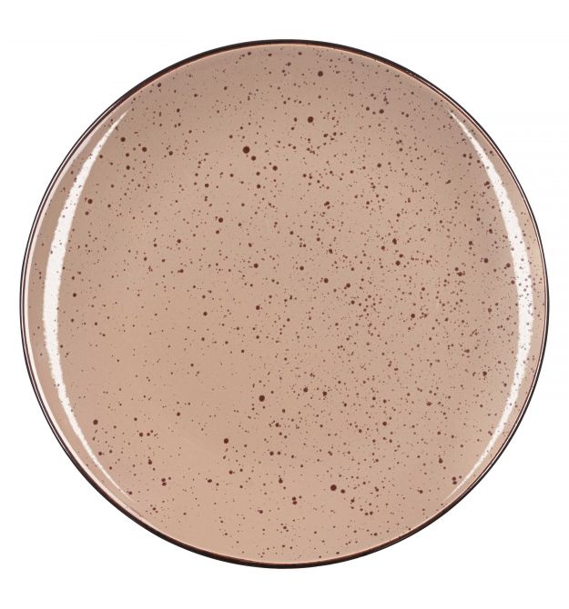 ARDESTO Тарелка обеденная Emilia, 27.5см, керамика, коричневый
