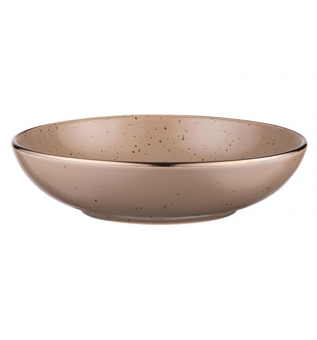 ARDESTO Тарелка суповая Emilia, 820мл, 20см, керамика, коричневый