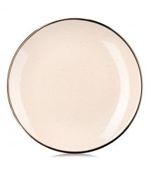 ARDESTO Тарелка обеденная Emilia, 27.5см, керамика, бежевый
