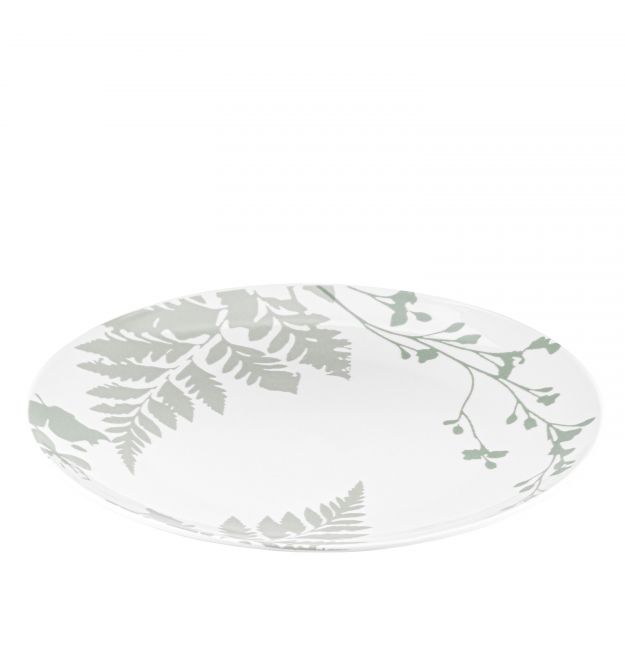 ARDESTO Тарелка обеденная Capri, 26.8см, фарфор, бело-зеленый