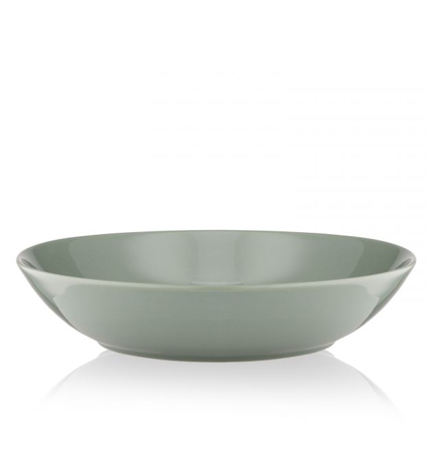 ARDESTO Тарелка суповая Capri, 630мл, 20см, фарфор, зеленый