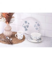 ARDESTO Салатник Capri, 510мл, 13.8см, фарфор, бело-голубой