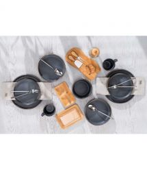 ARDESTO Тарелка обеденная Fasano, 26см, керамика, серый темный