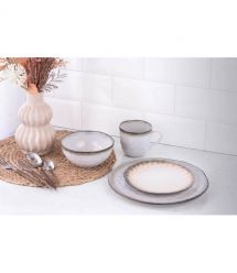 ARDESTO Салатник Umbria, 660мл, 15.3см, керамика, серый светлый