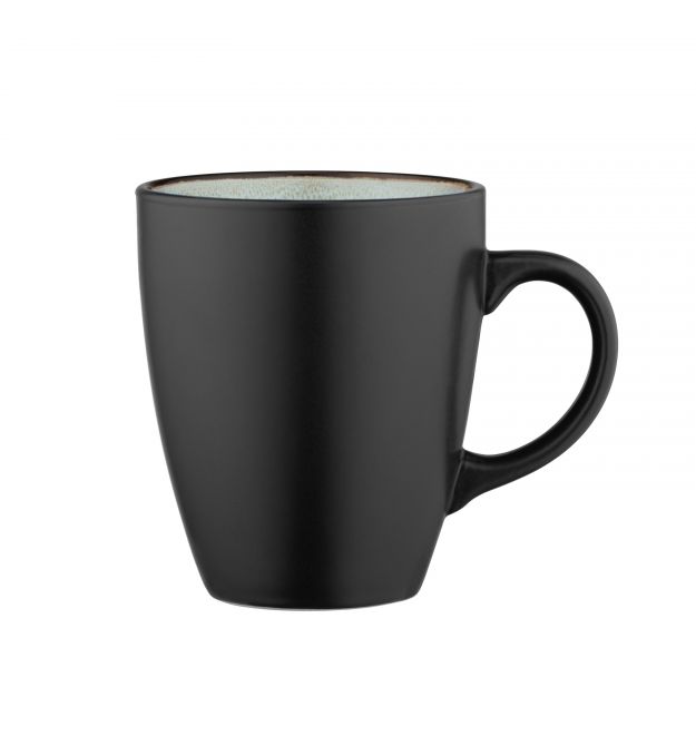 ARDESTO Чашка Bolzano, 380мл, керамика, черно-зеленый