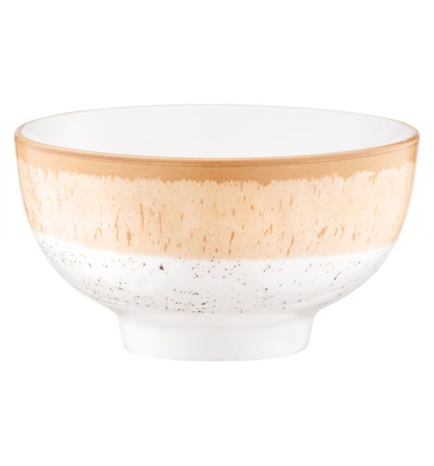 ARDESTO Салатник Siena, 340мл, 11.5см, фарфор, бело-желтый