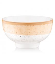 ARDESTO Салатник Siena, 340мл, 11.5см, фарфор, бело-желтый