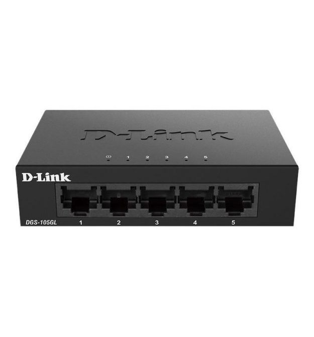 D-Link Коммутатор DGS-105GL 5xGE, Неуправлямый