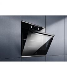 Electrolux Духовой шкаф электрический, 72л, A, пар, дисплей, конвекция, телескопические направляющие, черный