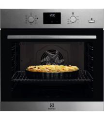 Electrolux Духовой шкаф электрический, 72л, A, пар, дисплей, конвекция, телескопические направляющие, нерж