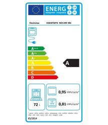 Electrolux Духовой шкаф электрический, 72л, A, пар, дисплей, конвекция, телескопические направляющие, нерж
